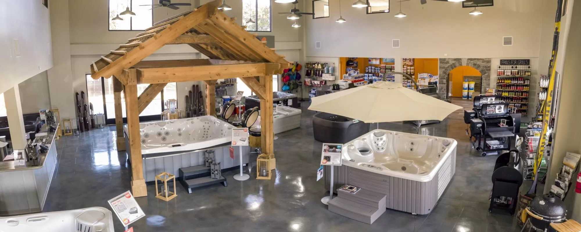 Interior view of Outdoor Living store in Collierville, Memphis TN