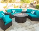 Thumnbail of Blue Aztec sectional outdoor seating