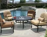 Thumnbail of Outdoor lounge furniture in neutral colours