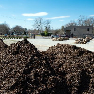 Mulch in yard at Outdoor Living store in Collierville, Memphis