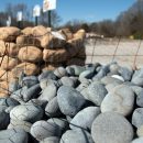 Large landscaping pebbles