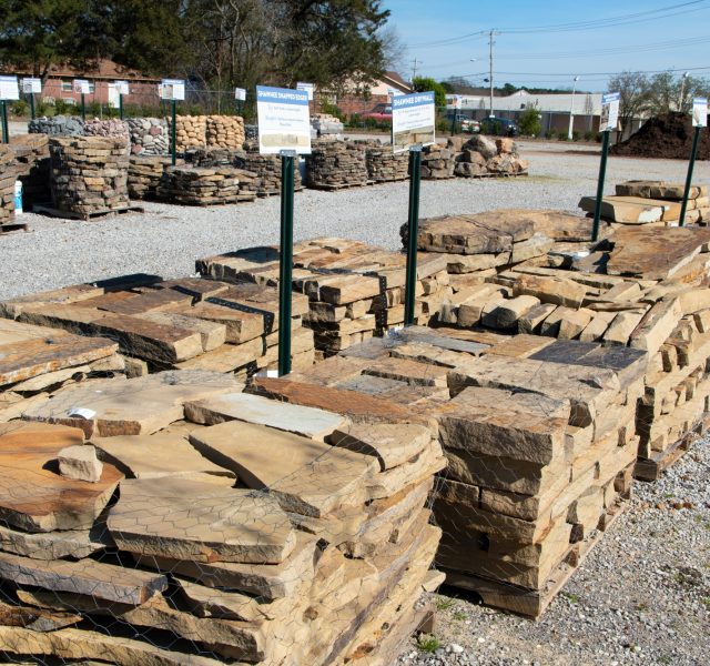 Landscaping slabs and stones at store in Collierville, Memphis