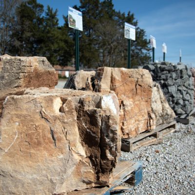 Large sandstone rocks for landscaping projects