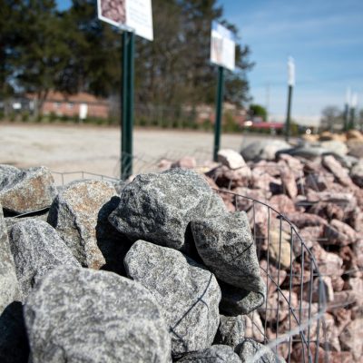 Granite and limestone rocks for landscaping